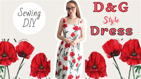 Sewing DIY: Dolce & Gabbana Inspired Poppy Print Dress